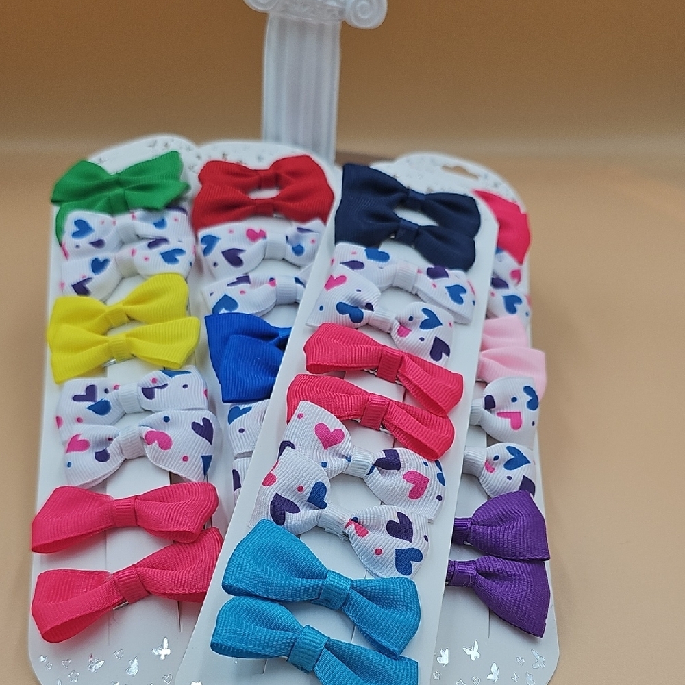 Colorful Hair Bow Set - Picture 6 of 6